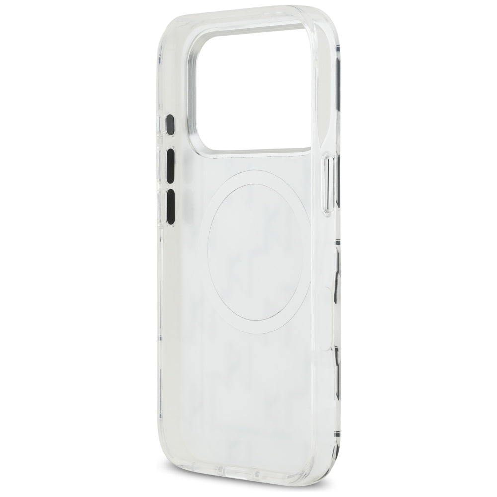 Custodia MagSafe per Apple iPhone 17 Pro, Karl Lagerfeld, IML KL Monogram, Bianca
