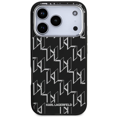 Custodia MagSafe per Apple iPhone 17 Pro, Karl Lagerfeld, IML KL Monogram, Nera