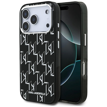 Custodia MagSafe per Apple iPhone 17 Pro, Karl Lagerfeld, IML KL Monogram, Nera