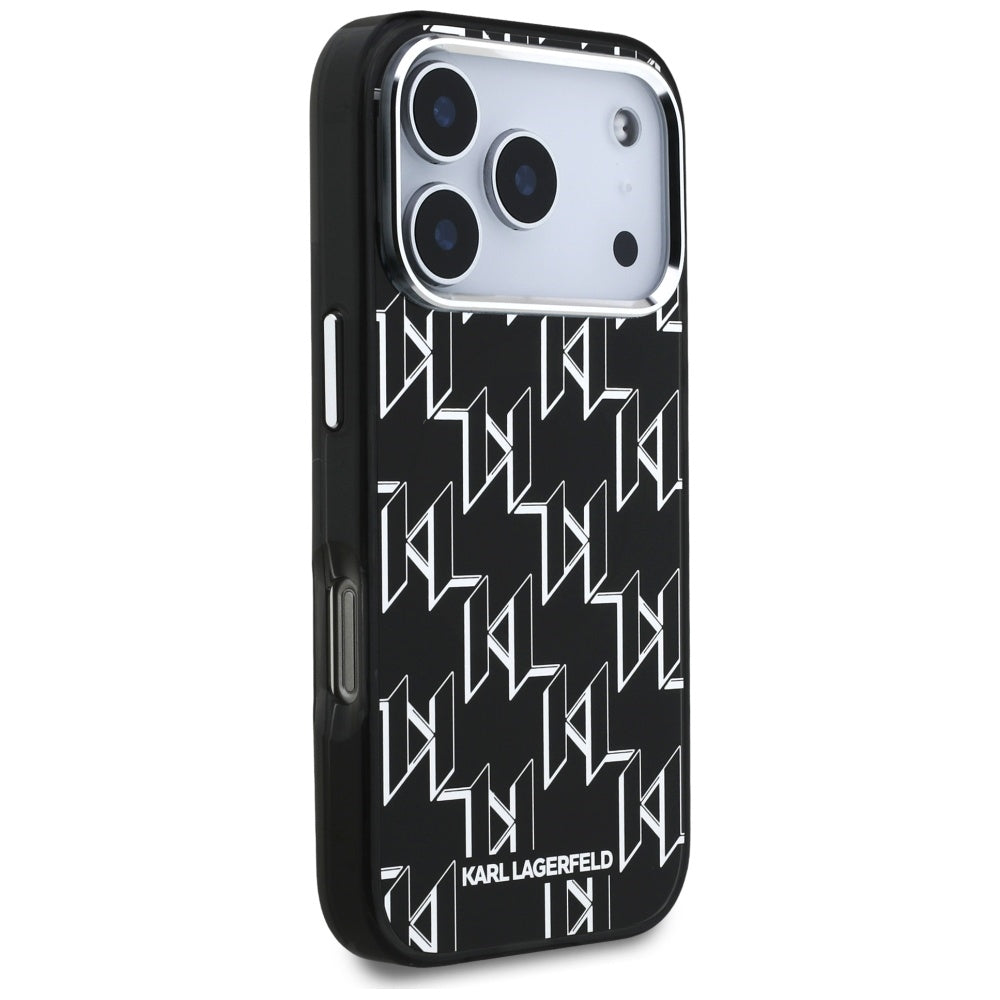 Custodia MagSafe per Apple iPhone 17 Pro, Karl Lagerfeld, IML KL Monogram, Nera