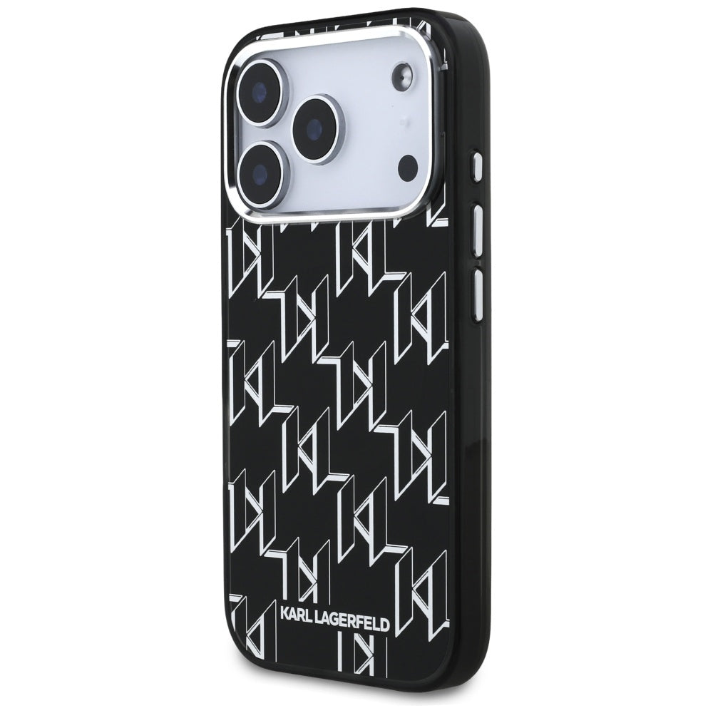 Custodia MagSafe per Apple iPhone 17 Pro, Karl Lagerfeld, IML KL Monogram, Nera