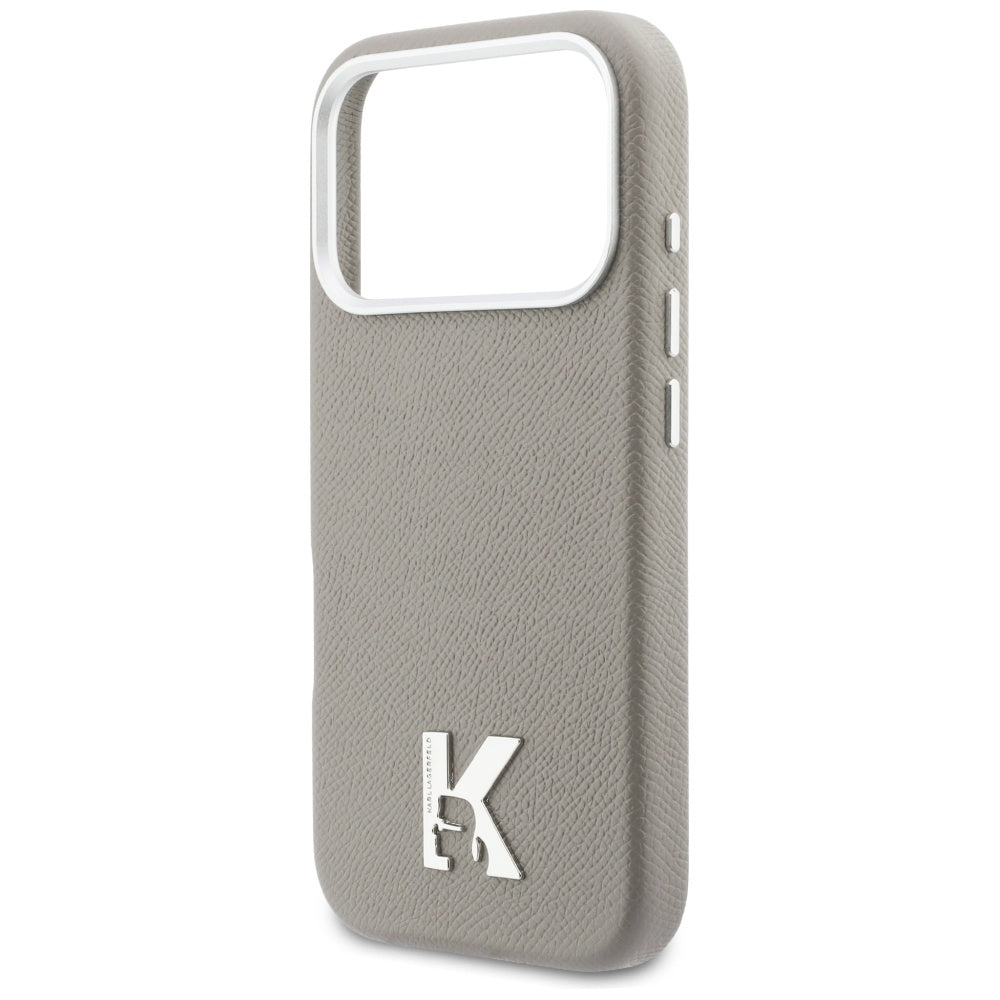 Custodia MagSafe per Apple iPhone 17 Pro, Karl Lagerfeld, Karl Head Logo, Grigio