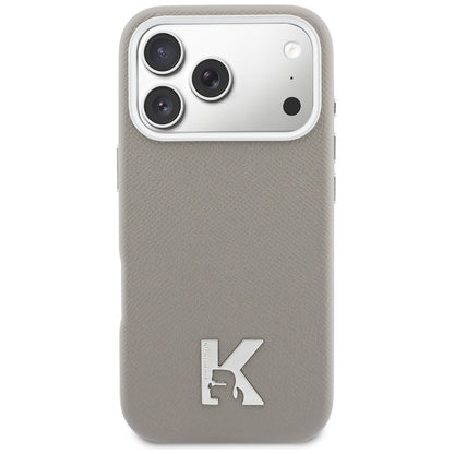 Custodia MagSafe per Apple iPhone 17 Pro, Karl Lagerfeld, Karl Head Logo, Grigio