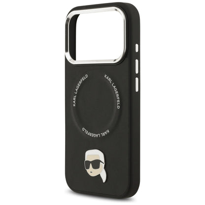 Custodia MagSafe per Apple iPhone 17 Pro, Karl Lagerfeld, Karl Pin, Nera