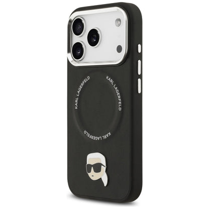 Custodia MagSafe per Apple iPhone 17 Pro, Karl Lagerfeld, Karl Pin, Nera