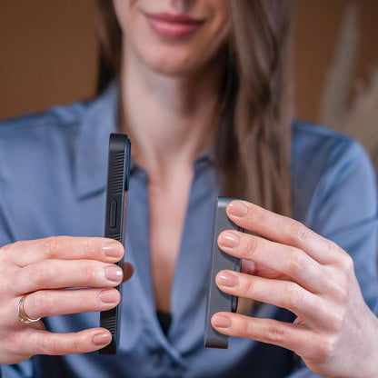 Custodia MagSafe per Apple iPhone 17 Pro Max, 3MK, Smoke MagCase, Nera