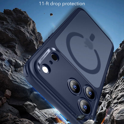 Custodia MagSafe per Apple iPhone 17 Pro Max, ESR, Classic Hybrid, Blu Satinato