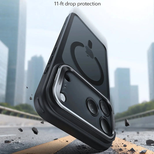 Custodia MagSafe per Apple iPhone 17 Pro Max, ESR, Classic Hybrid Kickstand, Nera Satinata