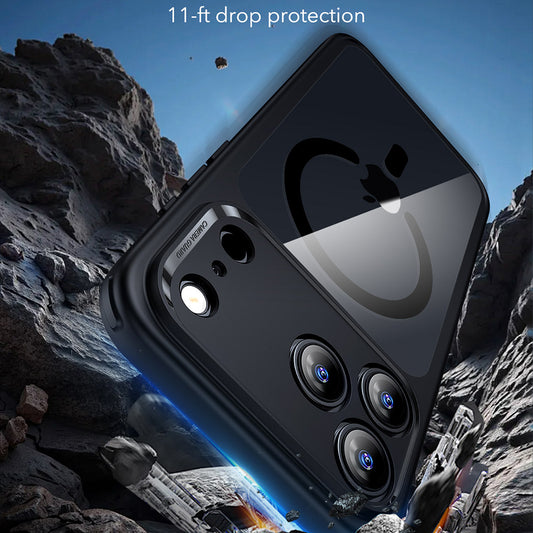 Custodia MagSafe per Apple iPhone 17 Pro Max, ESR, Classic Hybrid, Nera Trasparente