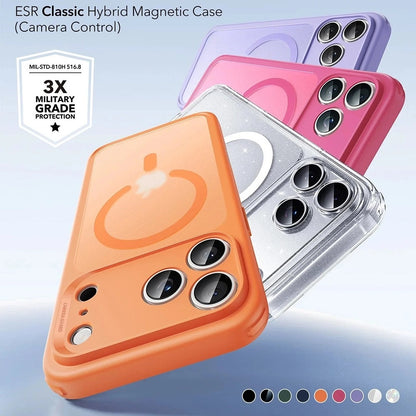 MagSafe Case for Apple iPhone 17 Pro Max, ESR, Classic Hybrid Slide, Satin Orange
