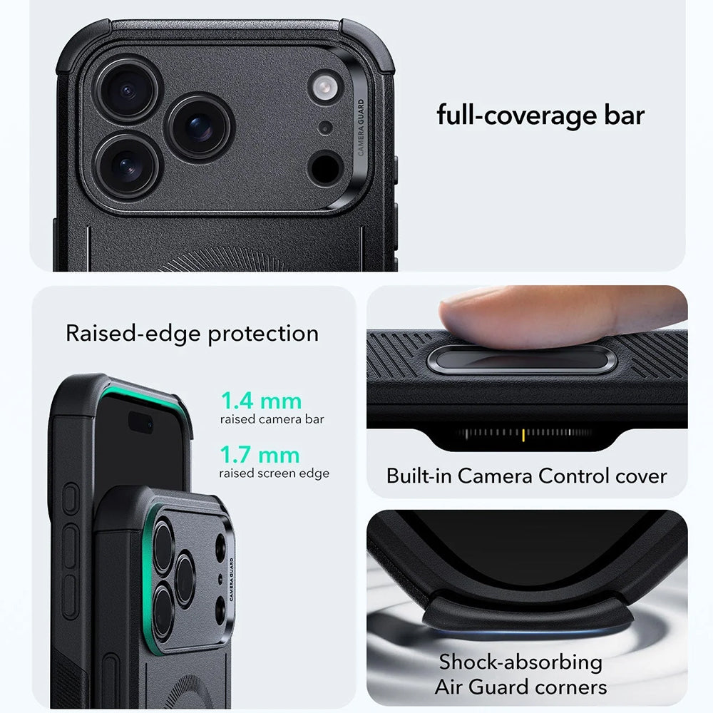 Custodia MagSafe per Apple iPhone 17 Pro Max, ESR, Cyber, Nera