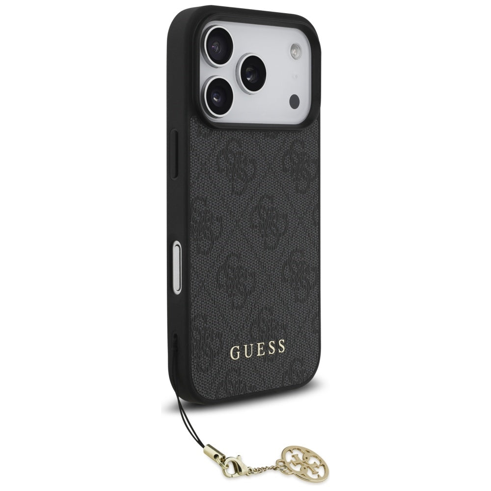 Custodia MagSafe per Apple iPhone 17 Pro Max, Guess, 4G Charm Cradle, Nera