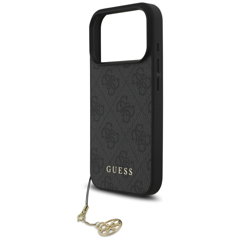 Custodia MagSafe per Apple iPhone 17 Pro Max, Guess, 4G Charm Cradle, Nera