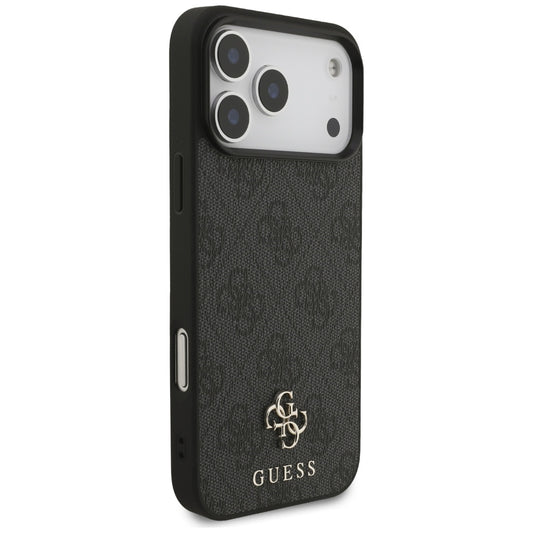 Custodia MagSafe per Apple iPhone 17 Pro Max, Guess, 4G Small and Classic Logo, Nera