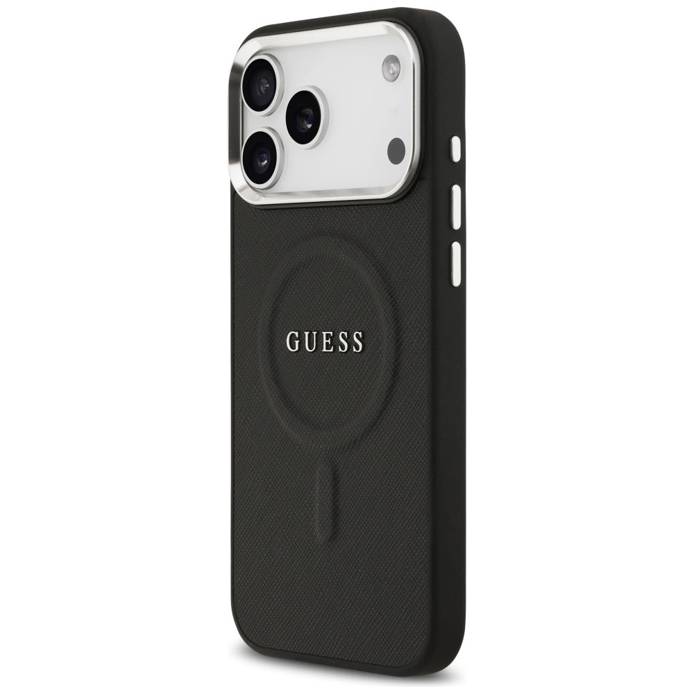Custodia MagSafe per Apple iPhone 17 Pro Max, Guess, Classic Logo, Nera
