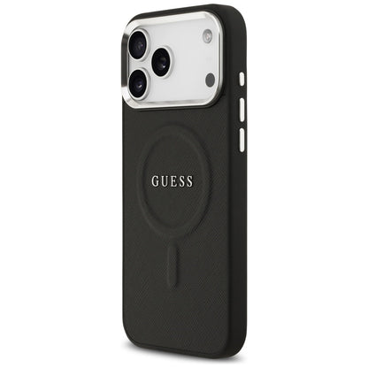 Custodia MagSafe per Apple iPhone 17 Pro Max, Guess, Classic Logo, Nera
