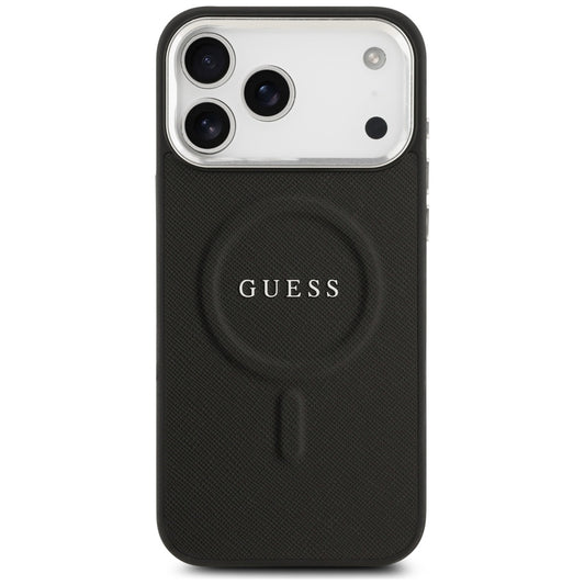 Custodia MagSafe per Apple iPhone 17 Pro Max, Guess, Classic Logo, Nera