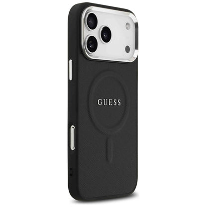 Custodia MagSafe per Apple iPhone 17 Pro Max, Guess, Classic Logo, Nera