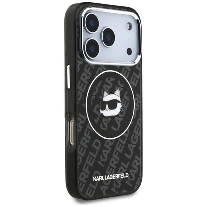 Custodia MagSafe per Apple iPhone 17 Pro Max, Karl Lagerfeld, IML Choupette's Head, Nera