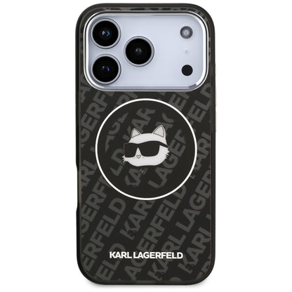 Custodia MagSafe per Apple iPhone 17 Pro Max, Karl Lagerfeld, IML Choupette's Head, Nera