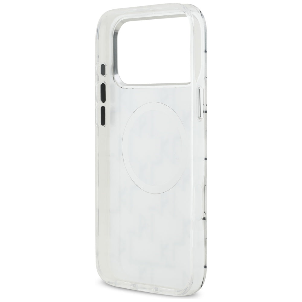 Custodia MagSafe per Apple iPhone 17 Pro Max, Karl Lagerfeld, IML KL Monogram, Bianca