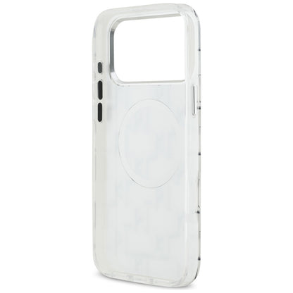 Custodia MagSafe per Apple iPhone 17 Pro Max, Karl Lagerfeld, IML KL Monogram, Bianca