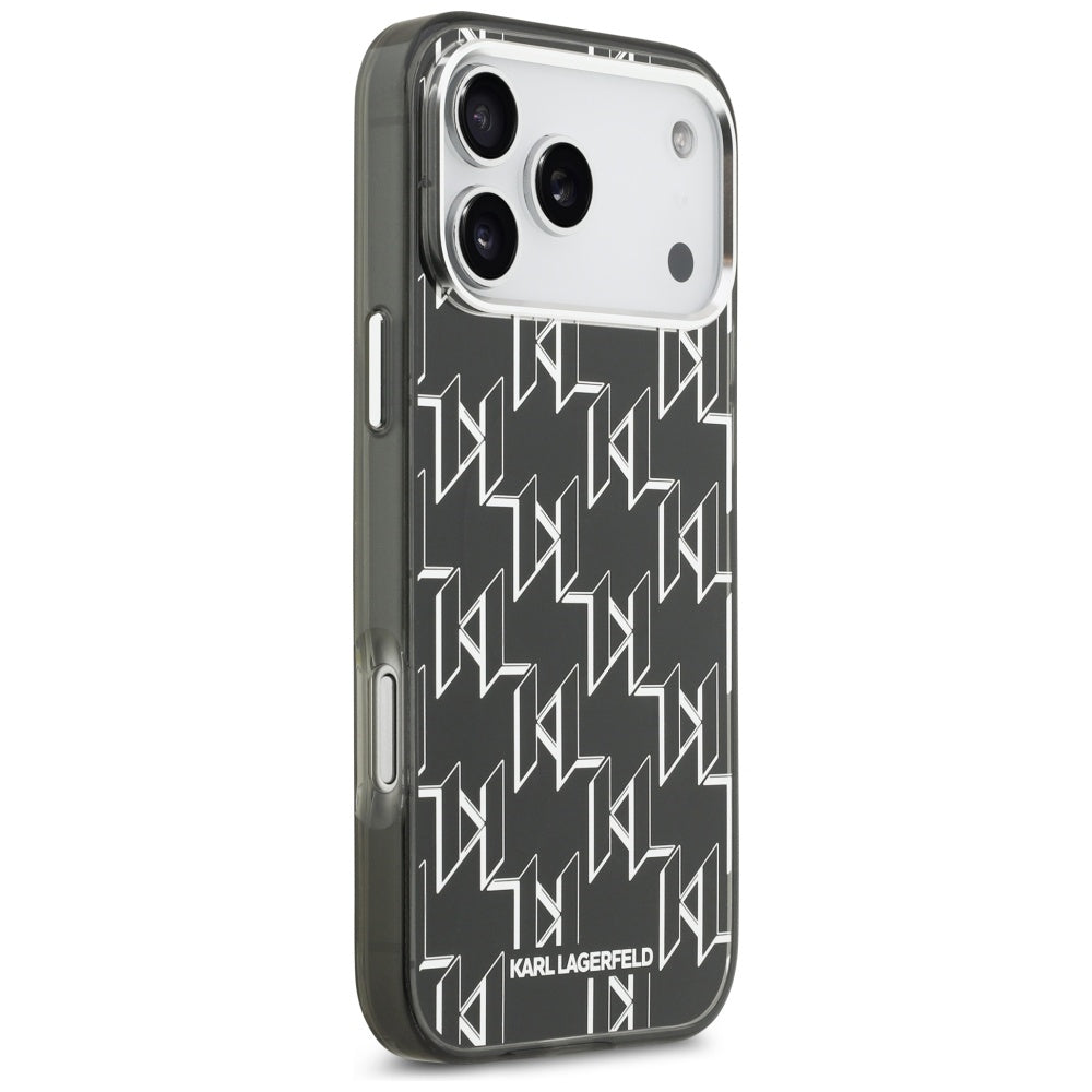 Custodia MagSafe per Apple iPhone 17 Pro Max, Karl Lagerfeld, IML KL Monogram, Nera