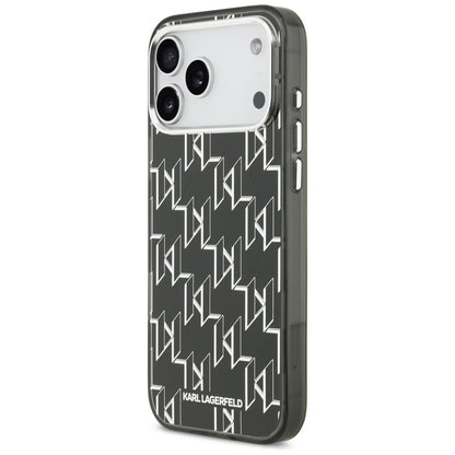 Custodia MagSafe per Apple iPhone 17 Pro Max, Karl Lagerfeld, IML KL Monogram, Nera