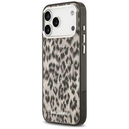 Custodia MagSafe per Apple iPhone 17 Pro Max, Karl Lagerfeld, IML Leopard Pattern, Marrone