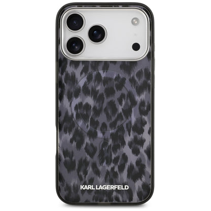 MagSafe Case for Apple iPhone 17 Pro Max, Karl Lagerfeld, IML Leopard Pattern, Black