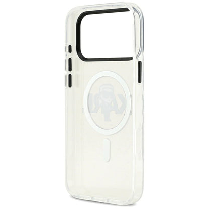 Custodia MagSafe per Apple iPhone 17 Pro Max, Karl Lagerfeld, IML Sketch Logo Karl, Trasparente