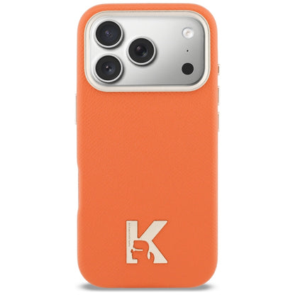 Custodia MagSafe per Apple iPhone 17 Pro Max, Karl Lagerfeld, Karl Head Logo, Arancione