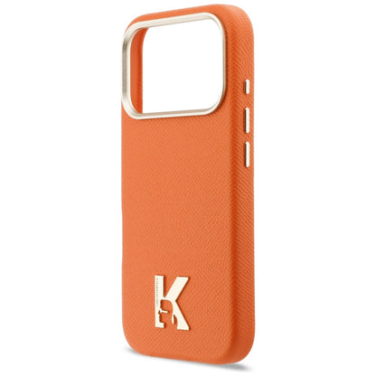 Custodia MagSafe per Apple iPhone 17 Pro Max, Karl Lagerfeld, Karl Head Logo, Arancione