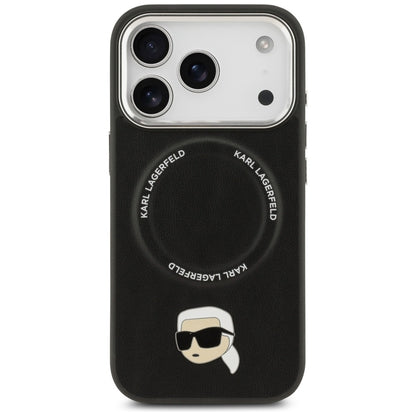Custodia MagSafe per Apple iPhone 17 Pro Max, Karl Lagerfeld, Karl Pin, Nera