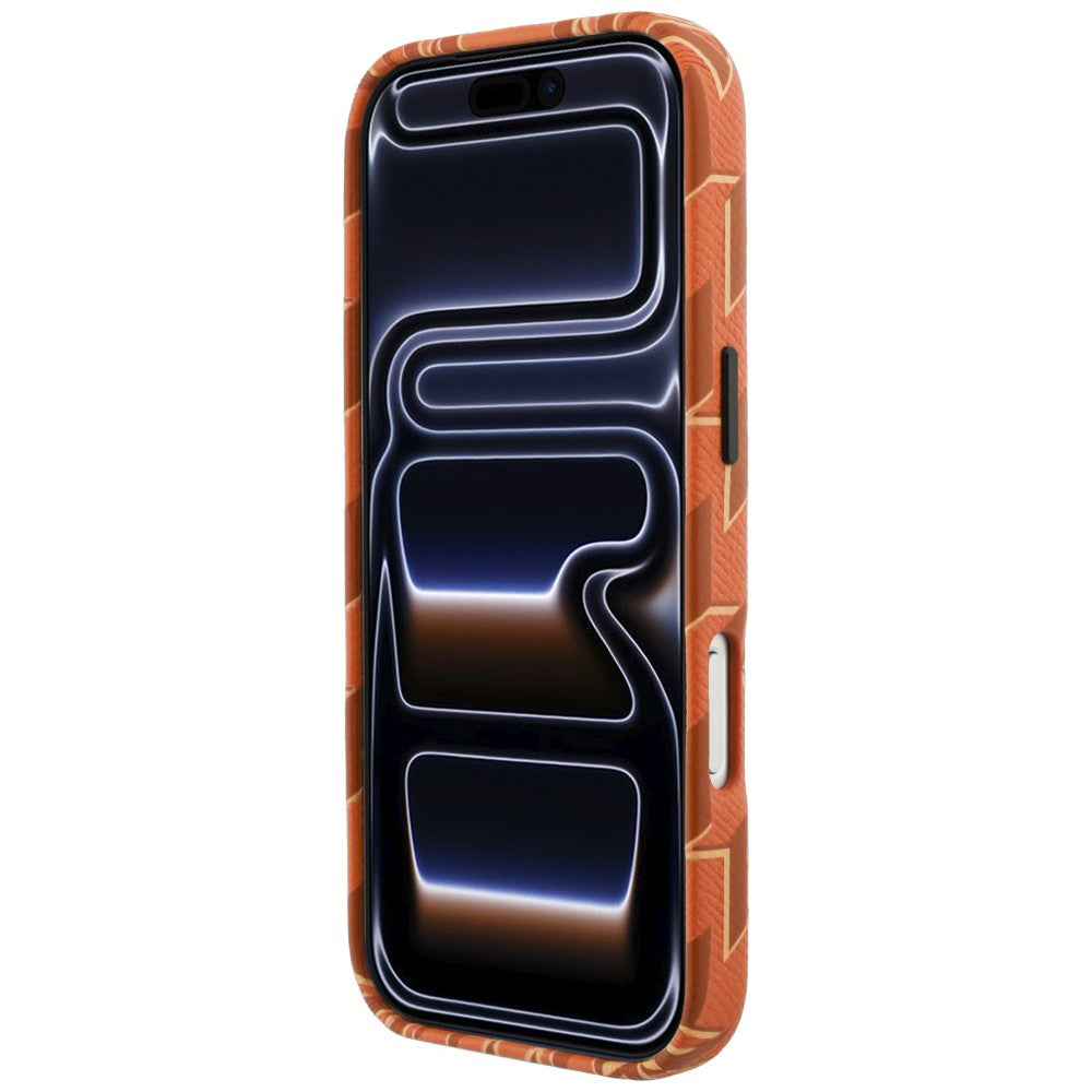 Custodia MagSafe per Apple iPhone 17 Pro Max, Karl Lagerfeld, Logo KL Monogram, Arancione