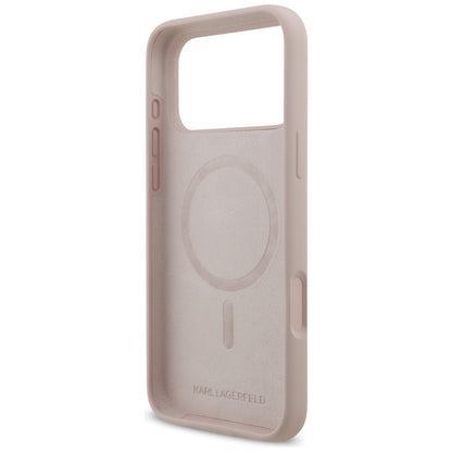 Custodia MagSafe per Apple iPhone 17 Pro Max, Karl Lagerfeld, Ring Karl & Choupette, Rosa
