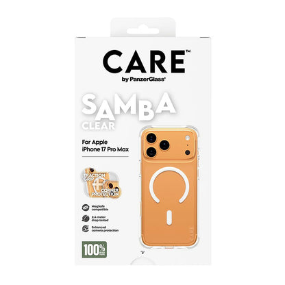 Custodia MagSafe per Apple iPhone 17 Pro Max, PanzerGlass, Care Fashionable, Trasparente Bianca