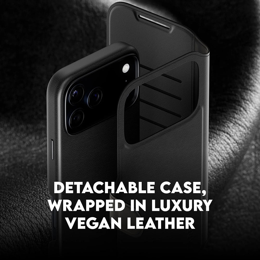 Custodia MagSafe per Apple iPhone 17 Pro Max, PanzerGlass, Care Feature Tango Two-in-One, Nera