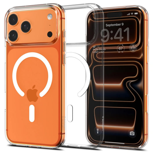 Custodia MagSafe per Apple iPhone 17 Pro Max, Spigen, Liquid Crystal, Bianca
