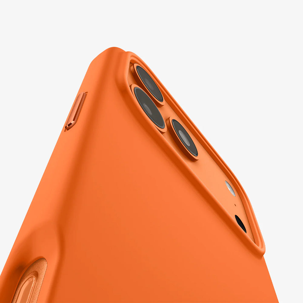 Custodia MagSafe per Apple iPhone 17 Pro Max, Spigen, Silicone Fit, Arancione