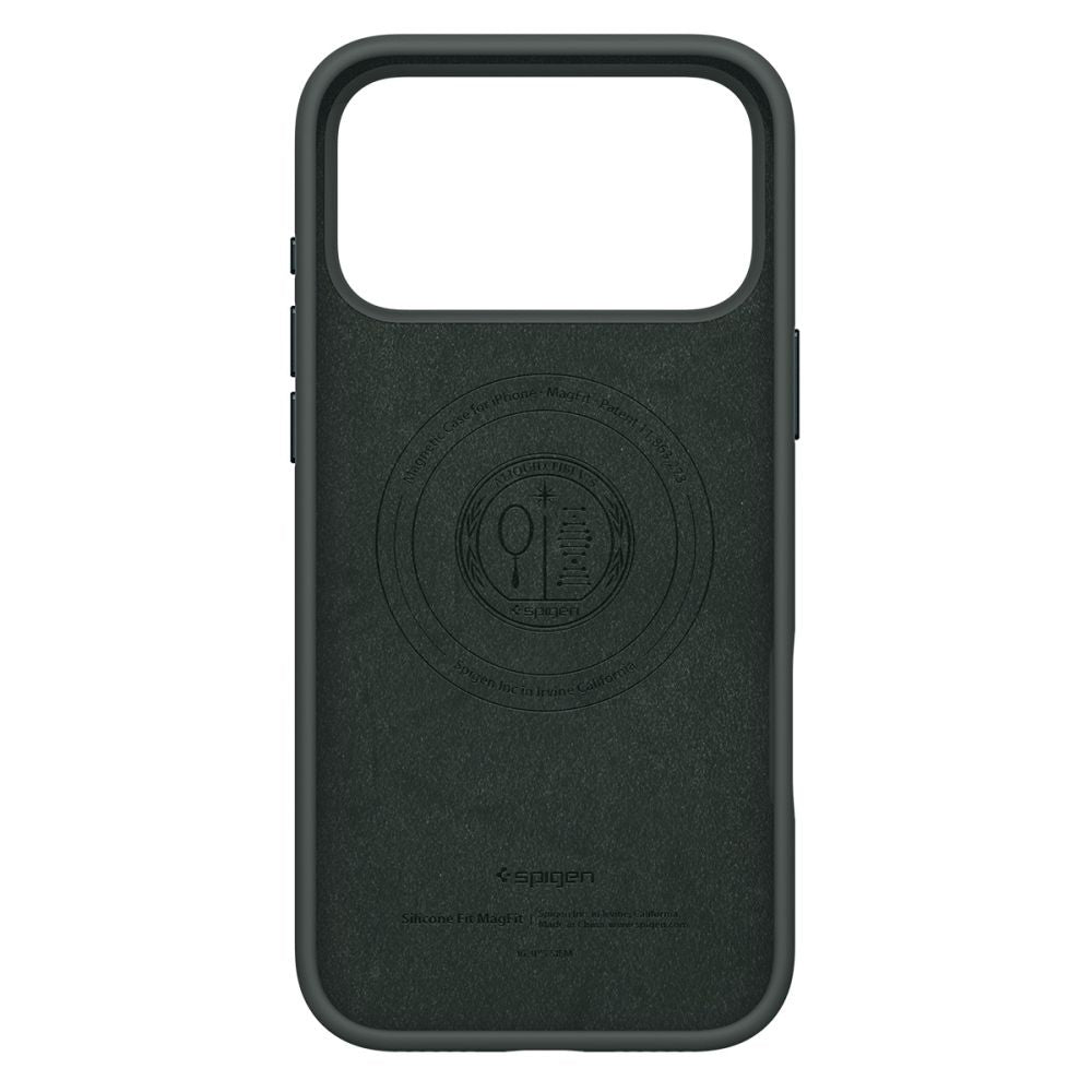Custodia MagSafe per Apple iPhone 17 Pro Max, Spigen, Silicone Fit, Verde