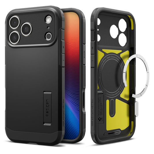 Custodia MagSafe per Apple iPhone 17 Pro Max, Spigen, Tough Armor T, Nera
