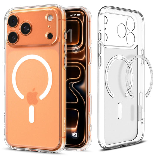 Custodia MagSafe per Apple iPhone 17 Pro Max, Spigen, Ultra Hybrid, Bianco Satinato
