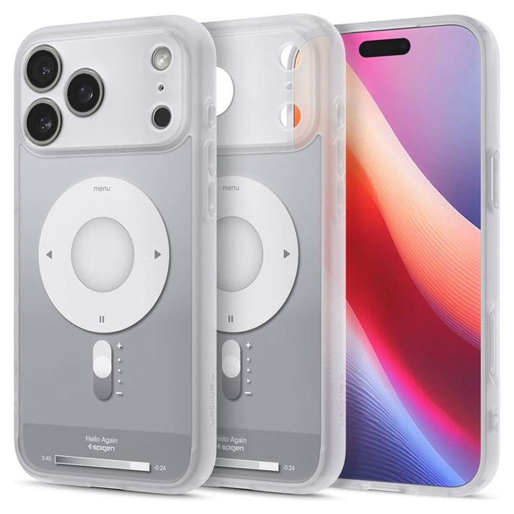 Custodia MagSafe per Apple iPhone 17 Pro Max, Spigen, Ultra Hybrid Classic, Argento