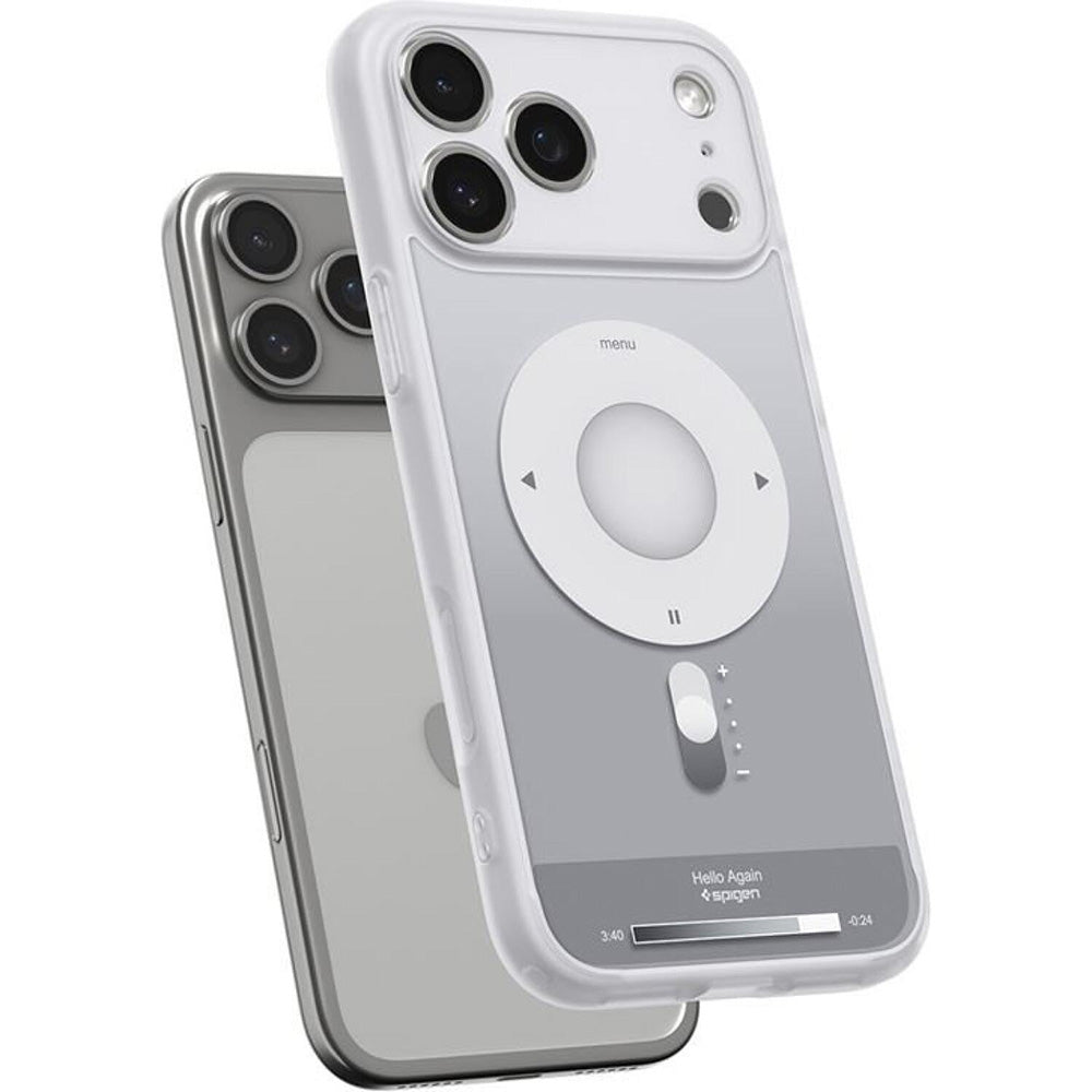 Custodia MagSafe per Apple iPhone 17 Pro Max, Spigen, Ultra Hybrid Classic, Argento