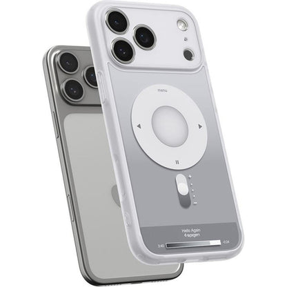 Custodia MagSafe per Apple iPhone 17 Pro Max, Spigen, Ultra Hybrid Classic, Argento