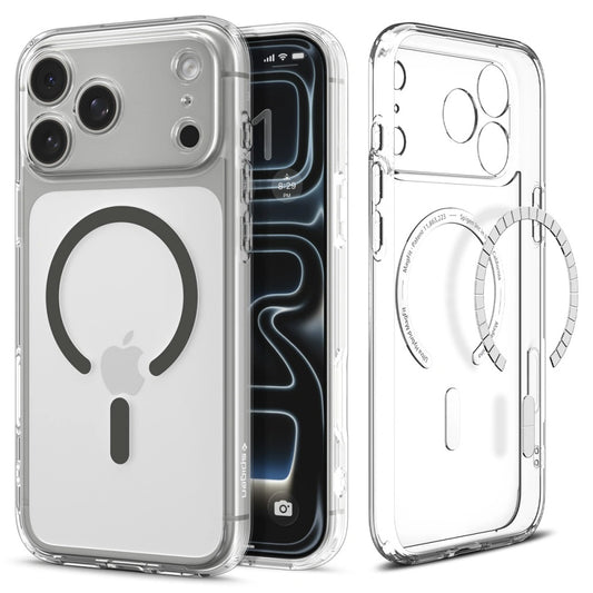 Custodia MagSafe per Apple iPhone 17 Pro Max, Spigen, Ultra Hybrid, Grigio