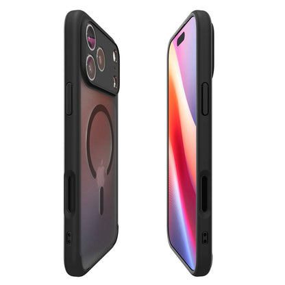 Custodia MagSafe per Apple iPhone 17 Pro Max, Spigen, Ultra Hybrid, Nera Satinata