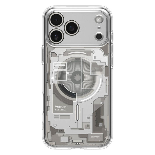 Custodia MagSafe per Apple iPhone 17 Pro Max, Spigen, Ultra Hybrid Neo One, Trasparente