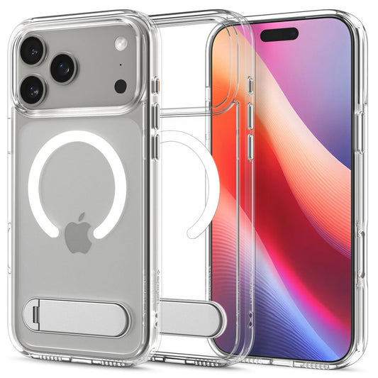 Custodia MagSafe per Apple iPhone 17 Pro Max, Spigen, Ultra Hybrid S, Trasparente
